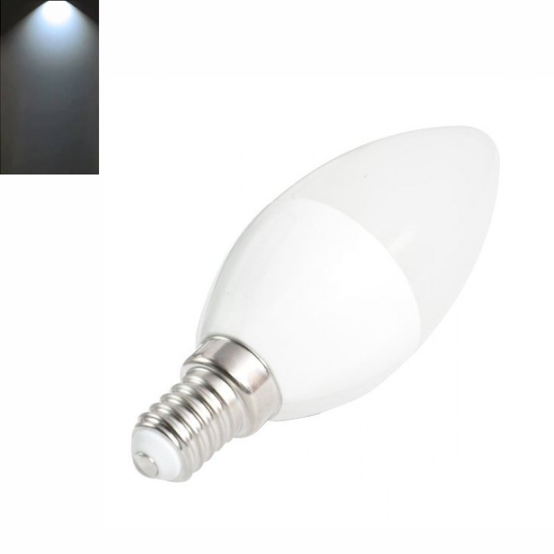 Lâmpada LED E14 Vela 6W 480 Lm Luz Branca - 6400K